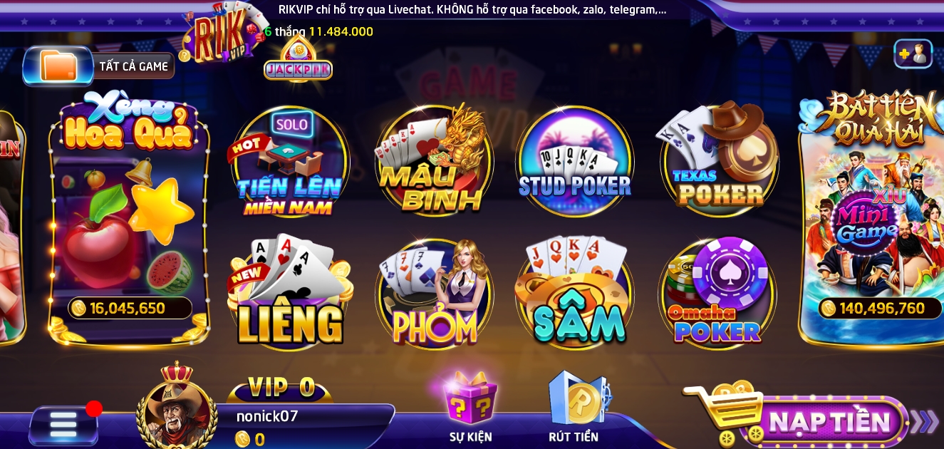 Luật chơi tiến lên miền nam tại cổng game Rik vip