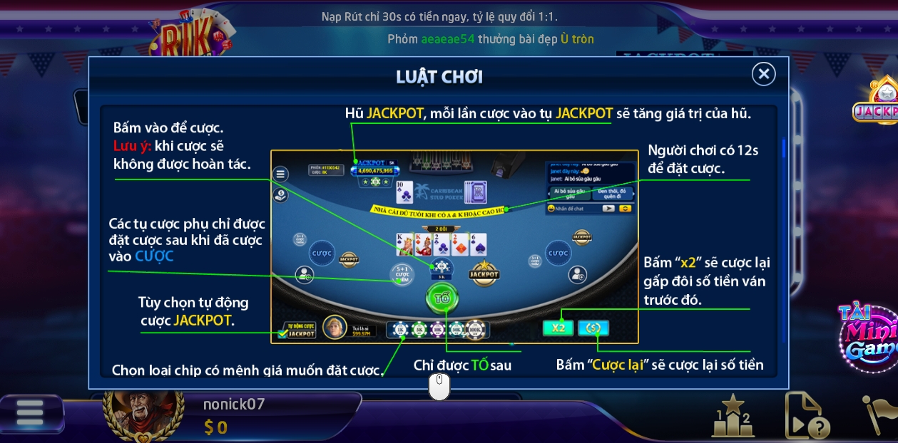 Hướng dẫn cách chơi Stud Poker Rikvip cho tân binh