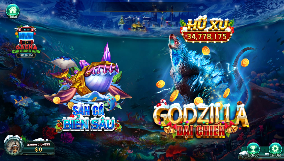 Săn lùng hũ xu Godzilla Rik vip