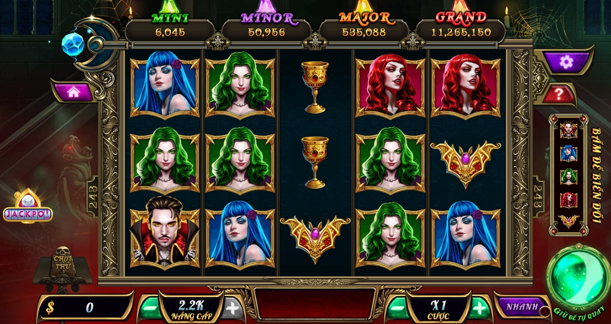 Giới thiệu slot game Bá tước quyền năng ở Rik vip
