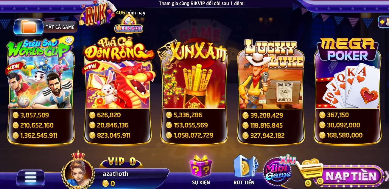 Hướng dẫn tham gia chơi Xin xăm bằng cách tải Rikvip
