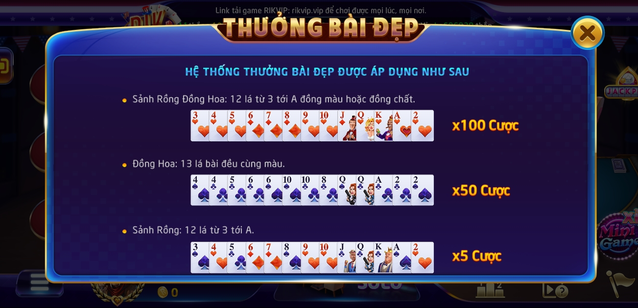 Luật chơi tiến lên miền nam tại cổng game Rik vip