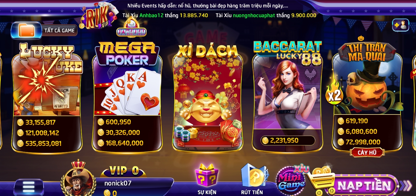 Play Rikvip Xì dách khẳng định đẳng cấp vượt trội